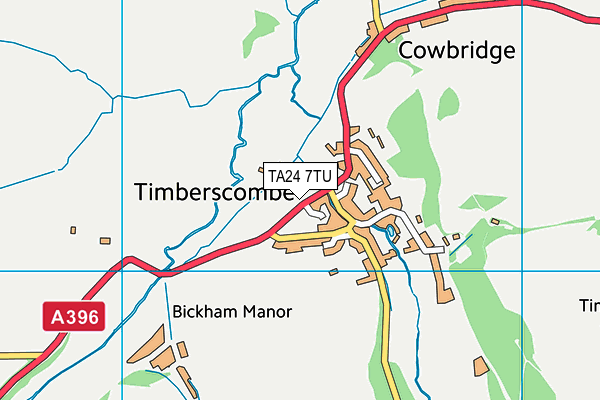 TA24 7TU map - OS VectorMap District (Ordnance Survey)