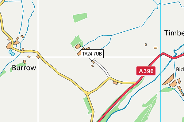 TA24 7UB map - OS VectorMap District (Ordnance Survey)