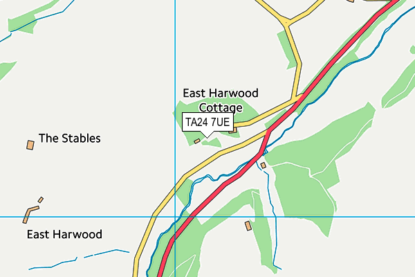 TA24 7UE map - OS VectorMap District (Ordnance Survey)