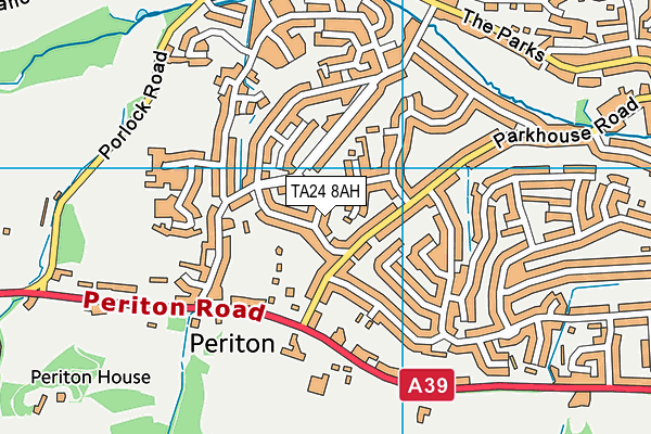 Periton (Closed) map (TA24 8AH) - OS VectorMap District (Ordnance Survey)