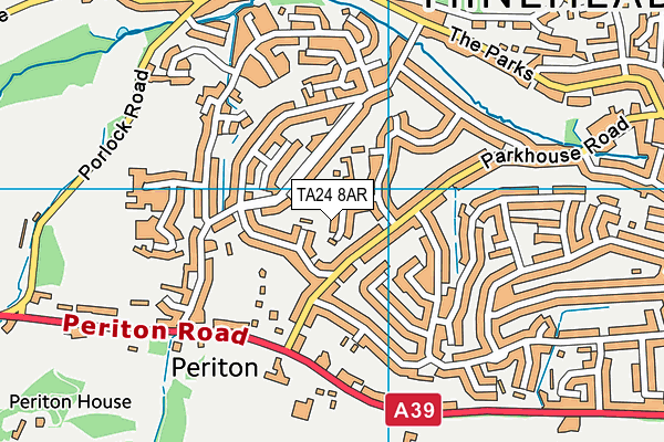 TA24 8AR map - OS VectorMap District (Ordnance Survey)