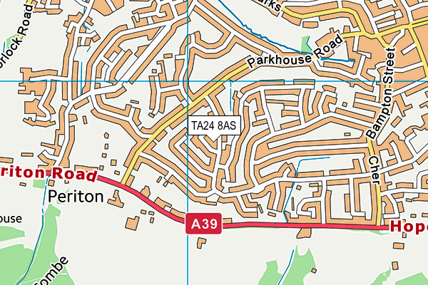 TA24 8AS map - OS VectorMap District (Ordnance Survey)