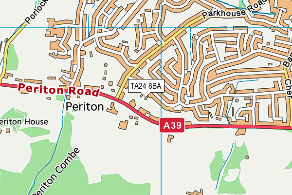 TA24 8BA map - OS VectorMap District (Ordnance Survey)