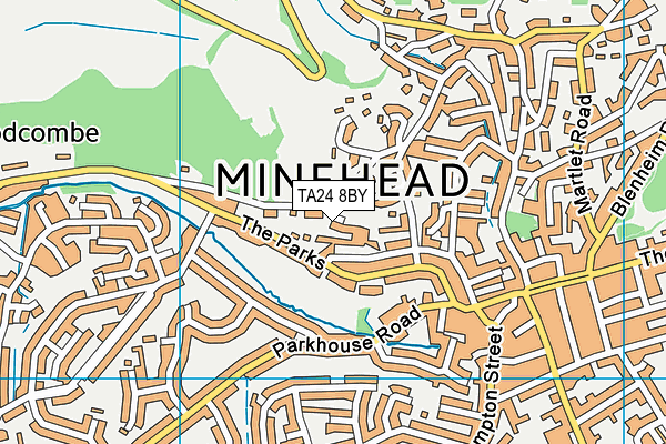 TA24 8BY map - OS VectorMap District (Ordnance Survey)