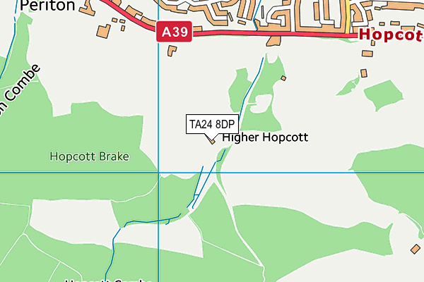 TA24 8DP map - OS VectorMap District (Ordnance Survey)