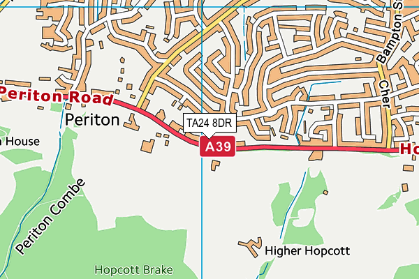 TA24 8DR map - OS VectorMap District (Ordnance Survey)