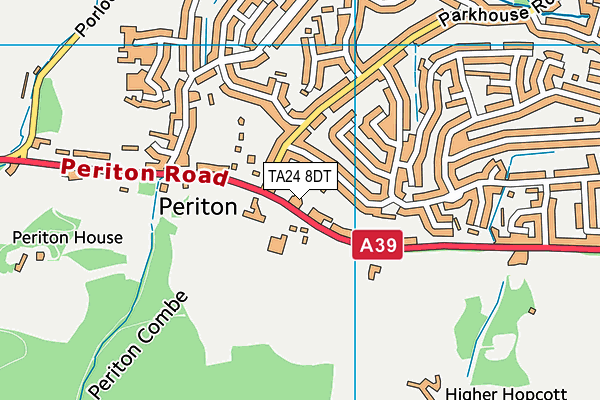 TA24 8DT map - OS VectorMap District (Ordnance Survey)