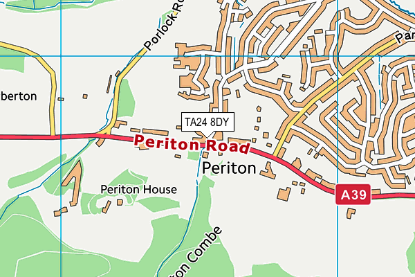 TA24 8DY map - OS VectorMap District (Ordnance Survey)