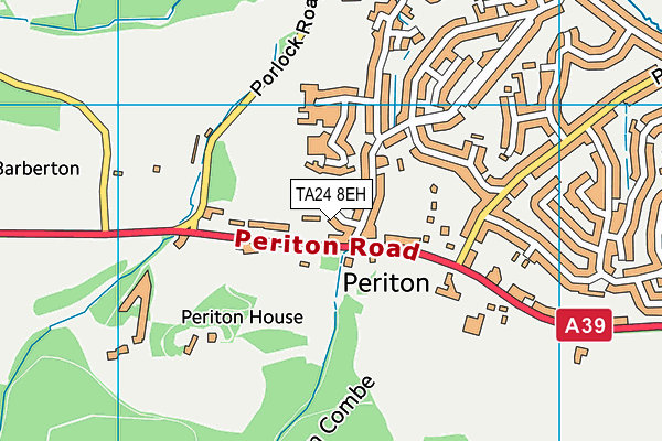 TA24 8EH map - OS VectorMap District (Ordnance Survey)