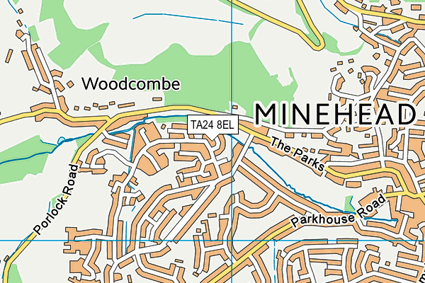 TA24 8EL map - OS VectorMap District (Ordnance Survey)