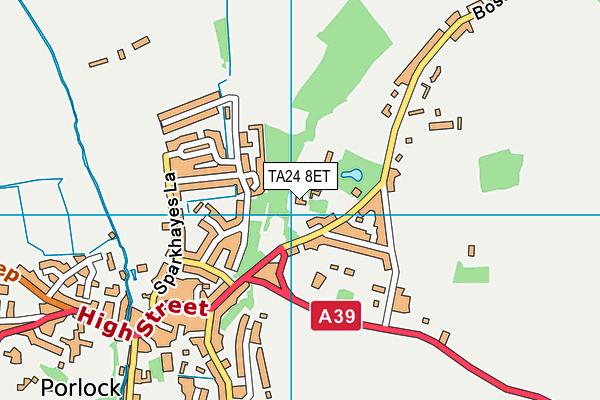 TA24 8ET map - OS VectorMap District (Ordnance Survey)