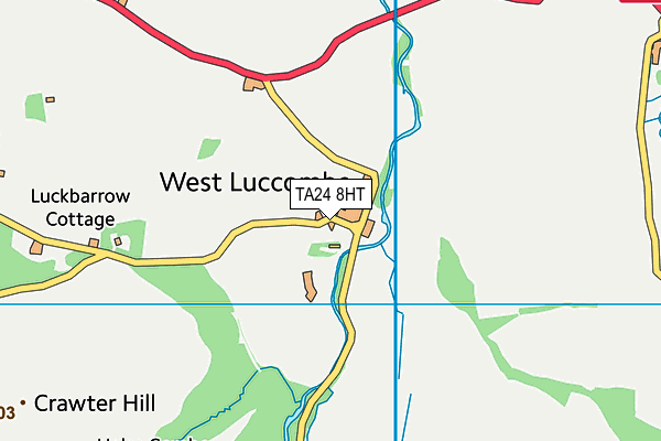 TA24 8HT map - OS VectorMap District (Ordnance Survey)