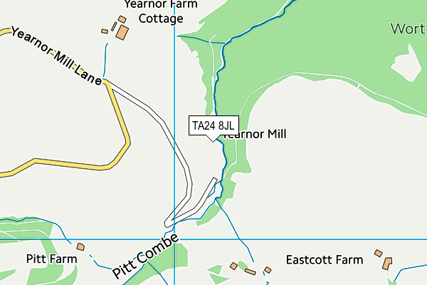 TA24 8JL map - OS VectorMap District (Ordnance Survey)