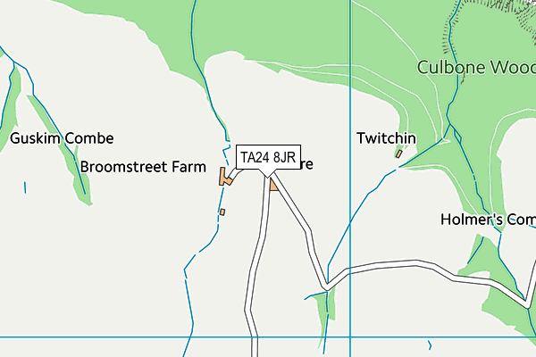 TA24 8JR map - OS VectorMap District (Ordnance Survey)