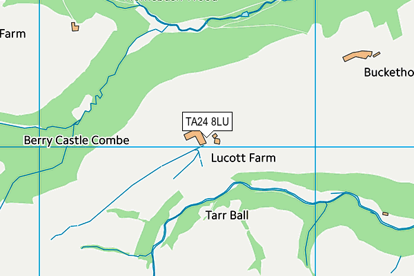 TA24 8LU map - OS VectorMap District (Ordnance Survey)