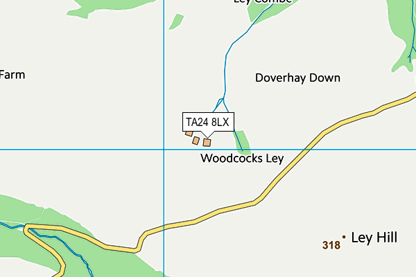TA24 8LX map - OS VectorMap District (Ordnance Survey)
