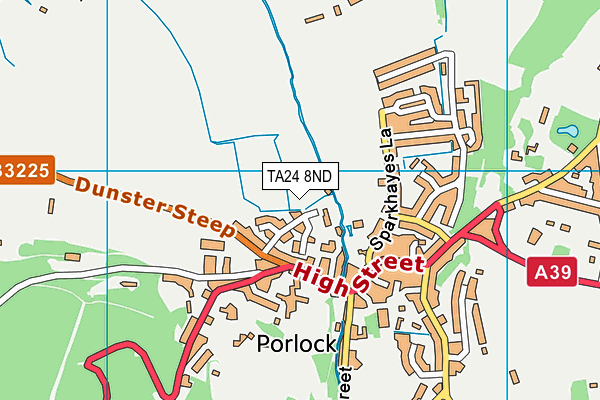 TA24 8ND map - OS VectorMap District (Ordnance Survey)