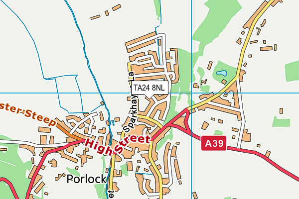 TA24 8NL map - OS VectorMap District (Ordnance Survey)