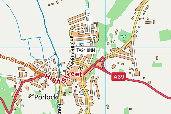 TA24 8NN map - OS VectorMap District (Ordnance Survey)