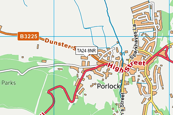 TA24 8NR map - OS VectorMap District (Ordnance Survey)