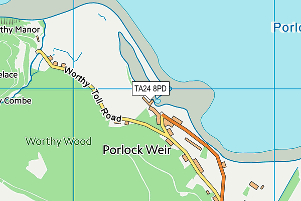 TA24 8PD map - OS VectorMap District (Ordnance Survey)