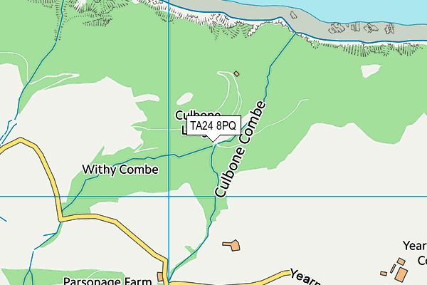 TA24 8PQ map - OS VectorMap District (Ordnance Survey)
