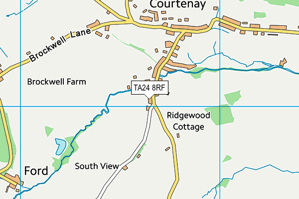 TA24 8RF map - OS VectorMap District (Ordnance Survey)