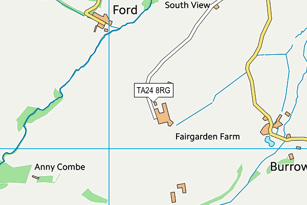 TA24 8RG map - OS VectorMap District (Ordnance Survey)