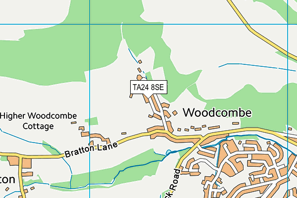 TA24 8SE map - OS VectorMap District (Ordnance Survey)