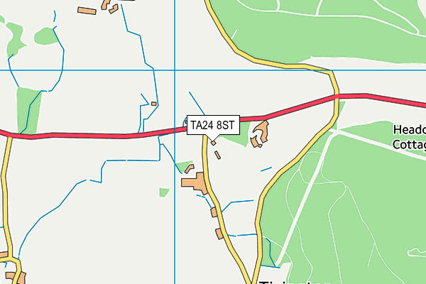 TA24 8ST map - OS VectorMap District (Ordnance Survey)