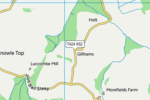 TA24 8SZ map - OS VectorMap District (Ordnance Survey)