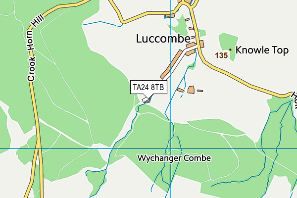 TA24 8TB map - OS VectorMap District (Ordnance Survey)