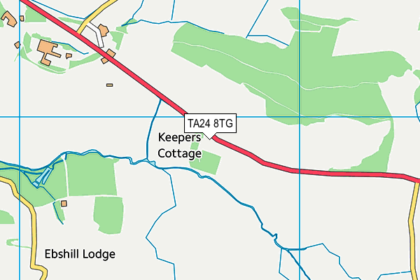 TA24 8TG map - OS VectorMap District (Ordnance Survey)