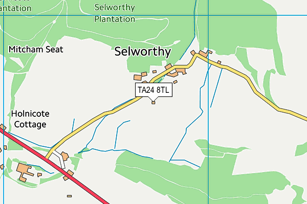 TA24 8TL map - OS VectorMap District (Ordnance Survey)