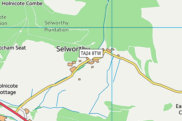 TA24 8TW map - OS VectorMap District (Ordnance Survey)