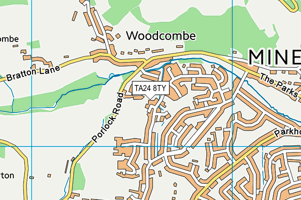TA24 8TY map - OS VectorMap District (Ordnance Survey)