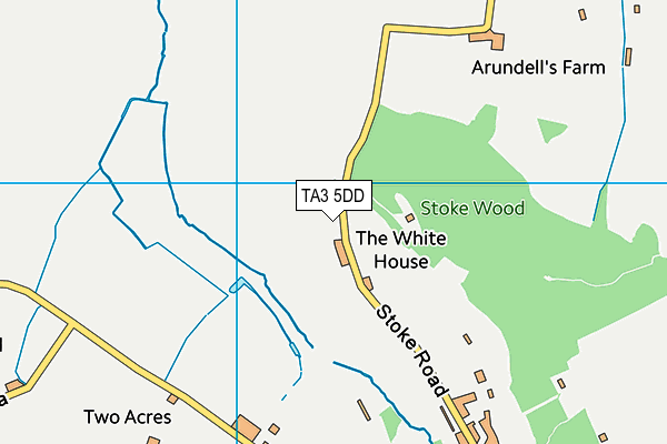 TA3 5DD map - OS VectorMap District (Ordnance Survey)