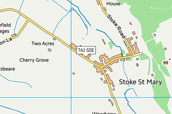 Stoke St Mary Cricket Club map (TA3 5DE) - OS VectorMap District (Ordnance Survey)