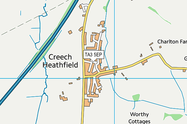 TA3 5EP map - OS VectorMap District (Ordnance Survey)