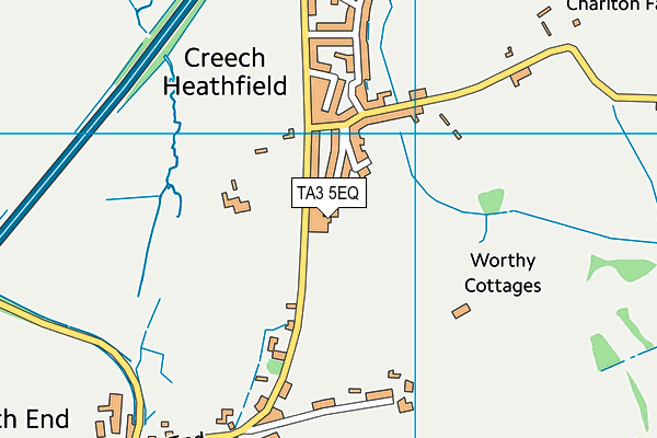 TA3 5EQ map - OS VectorMap District (Ordnance Survey)