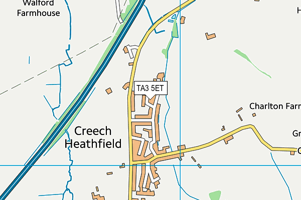 TA3 5ET map - OS VectorMap District (Ordnance Survey)