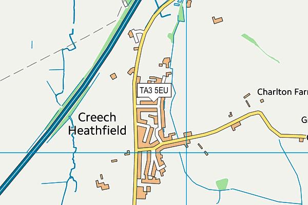 TA3 5EU map - OS VectorMap District (Ordnance Survey)