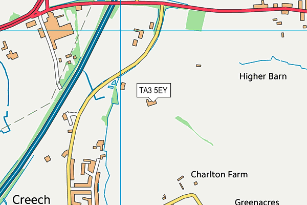 TA3 5EY map - OS VectorMap District (Ordnance Survey)