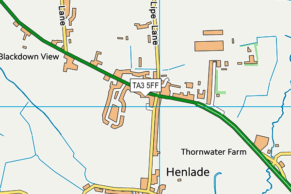 TA3 5FF map - OS VectorMap District (Ordnance Survey)