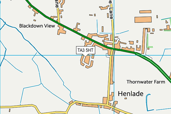 TA3 5HT map - OS VectorMap District (Ordnance Survey)