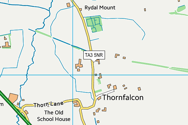 TA3 5NR map - OS VectorMap District (Ordnance Survey)