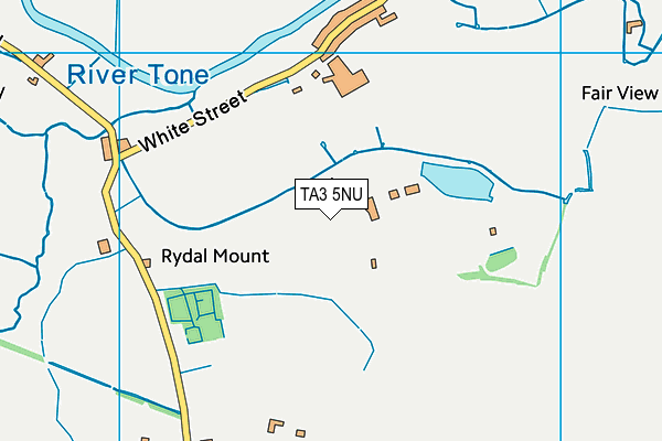 TA3 5NU map - OS VectorMap District (Ordnance Survey)