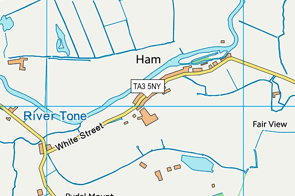 TA3 5NY map - OS VectorMap District (Ordnance Survey)