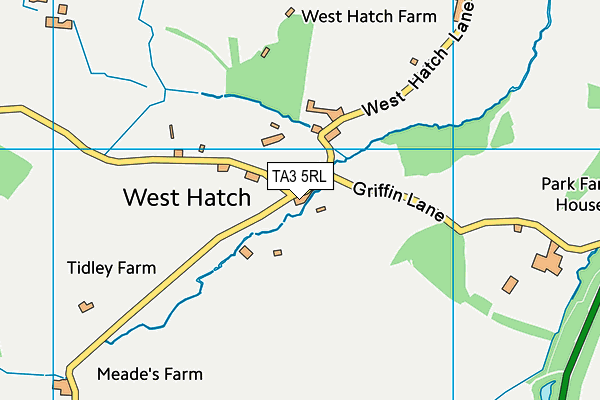 TA3 5RL map - OS VectorMap District (Ordnance Survey)