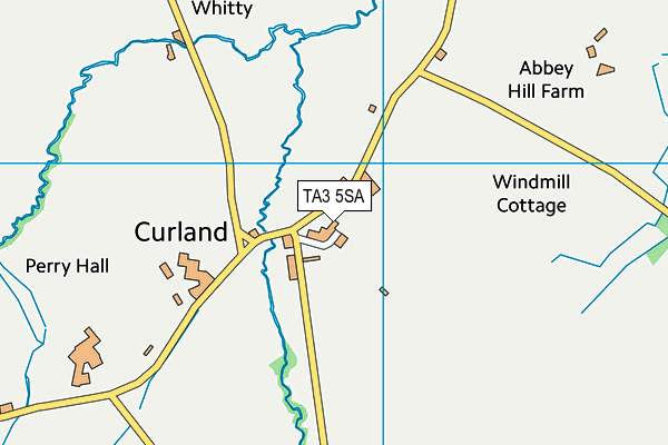 TA3 5SA map - OS VectorMap District (Ordnance Survey)